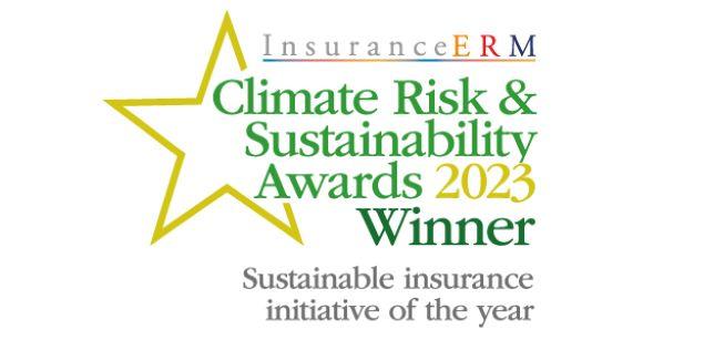 WTW award win for the 2023 InsuranceERM Awards in the Sustainable insurance initiative of the year category