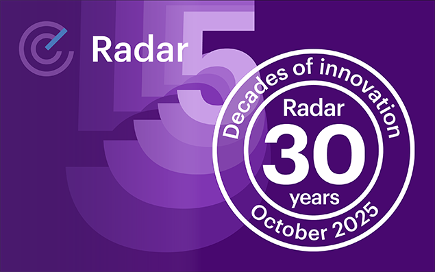 Celebrating three decades of innovation with Radar 5