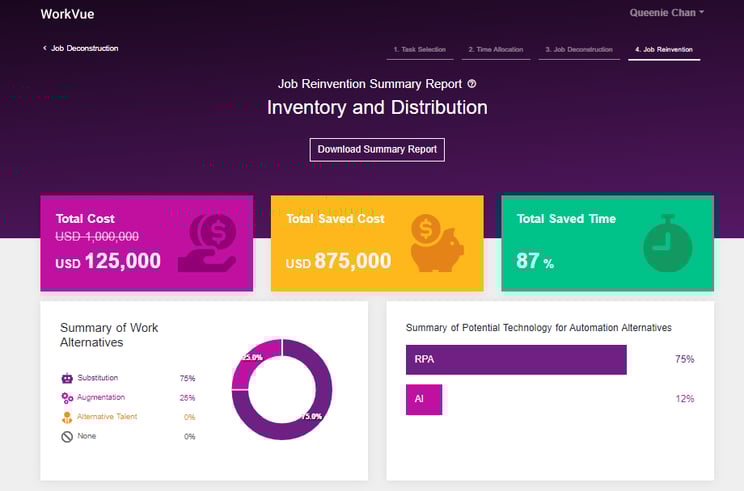 Screenshot of software home page